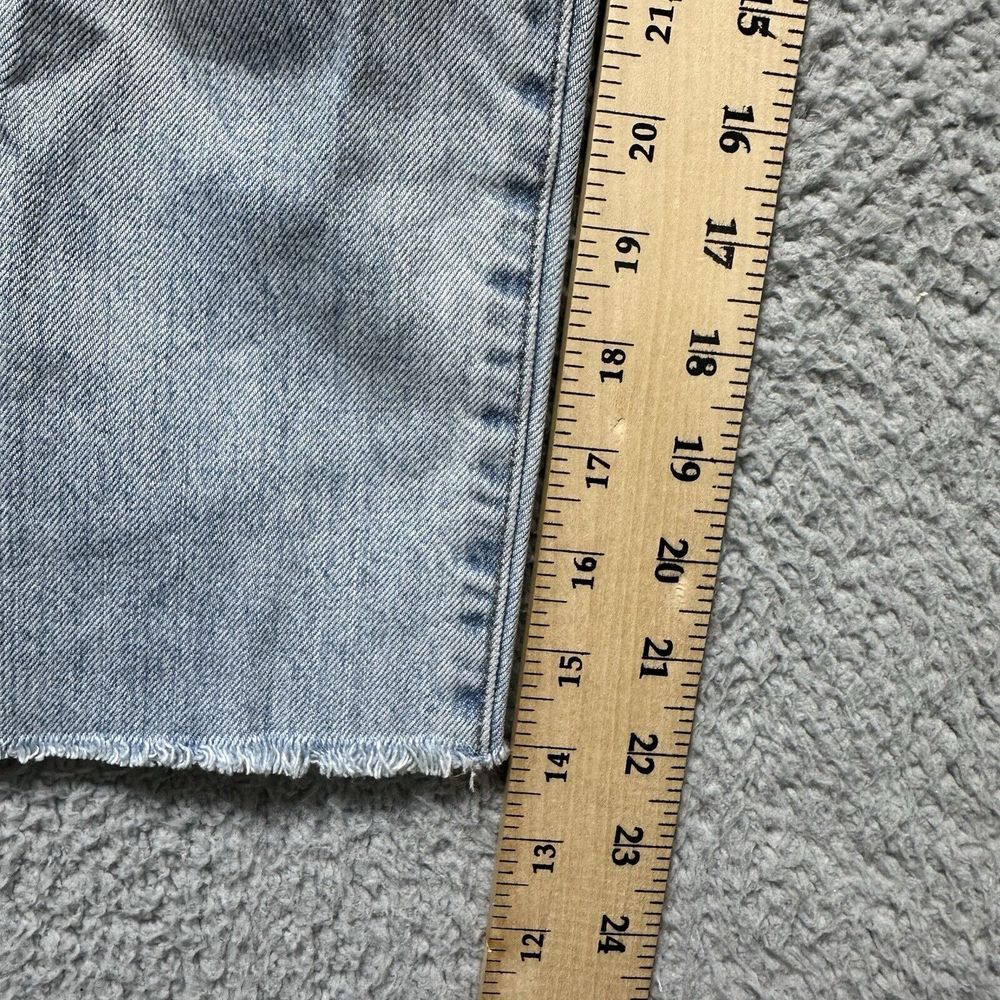 Madewell The Perfect Summer Jean Straight Light Wash Women's‎ Size 24 Raw Hem - Picture 5 of 10